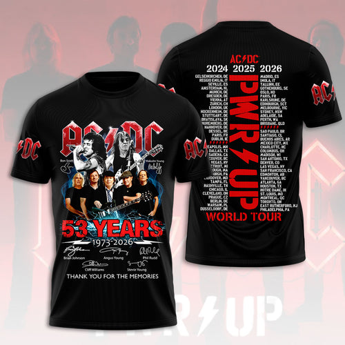 AC/DC World Tour 2026 3D Apparel – HOATT20096