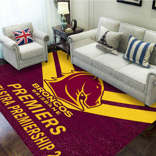 Brisbane Broncos Rectangular Rug – TMTHU1585