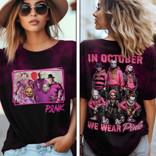 Breast Cancer Awareness x Horror Movies 3D Apparel – VANDH 3669