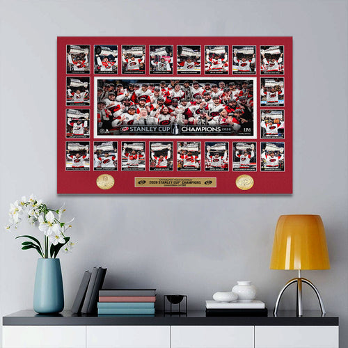 Carolina Hurricanes 2026 Stanley Cup Champions Rectangle Canvas With Inner Frame – HOATT18784
