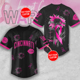 Personalized Cincinnati Reds x Breast Cancer Awareness Baseball Jersey – MAITM12919