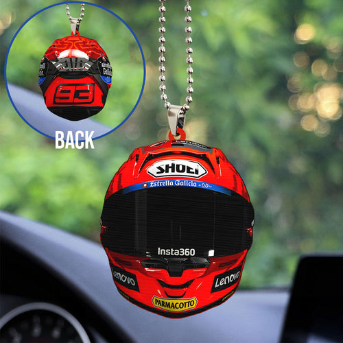 Ducati Lenovo Team x Marc Marquez Custom Shape 2-sided Acrylic Car Ornament – TANTN 11260