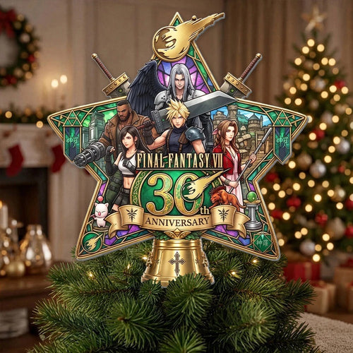 Final Fantasy VII 30th Anniversary Christmas Tree Topper – TMTHU9682