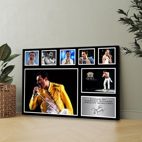 Freddie Mercury Rectangle Canvas With Inner Frame – MAITM9592
