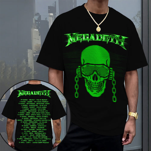 Megadeth 2027 European Tour 3D Apparel – GNE8036
