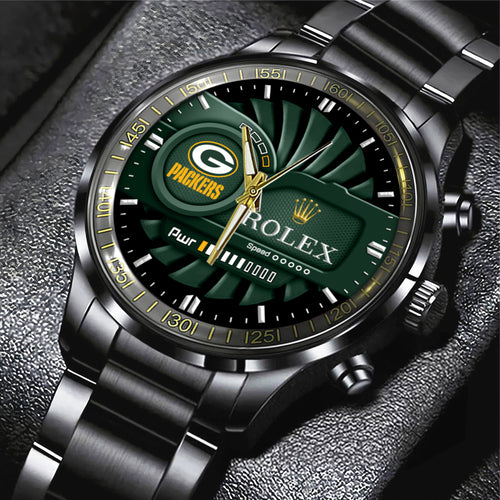 Green Bay Packers x Rolex Black Stainless Steel Watch – MAITM7526