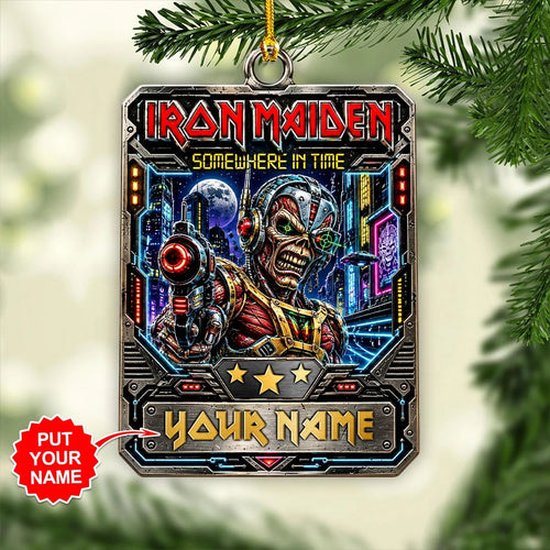 Personalized Iron Maiden Custom Shape 2-side Printed Acrylic Ornament – GNE8809