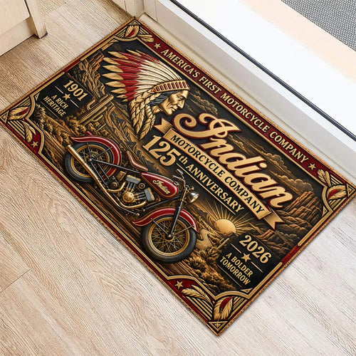 Indian Motorcycle 125th Anniversary 2026 Doormat – TANTN26248