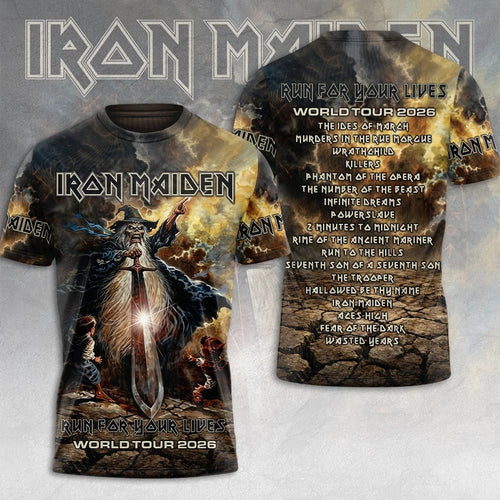 Iron Maiden 2026 World Tour 3D Apparel – MAITM15289