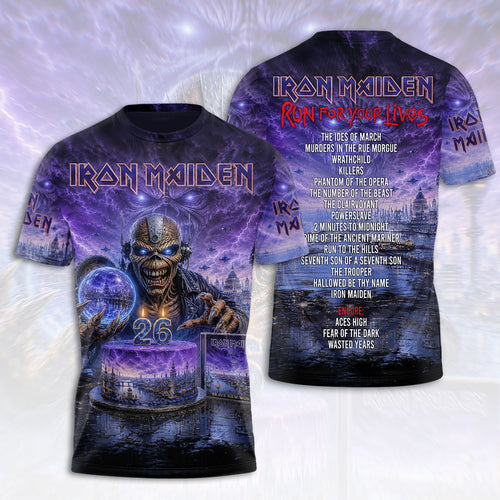 Iron Maiden 2026 World Tour 3D Apparel – HOATT18333
