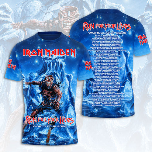 Iron Maiden 2026 World Tour 3D Apparel – HOATT18759