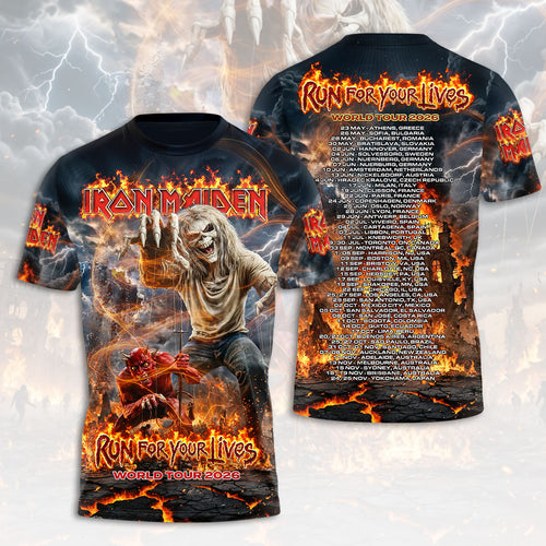 Iron Maiden 2026 World Tour 3D Apparel – HOATT18826