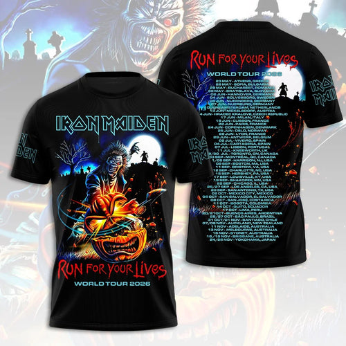 Iron Maiden 2026 World Tour 3D Apparel – HOATT21428