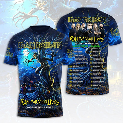 Iron Maiden 2026 World Tour 3D Apparel – HOATT21587