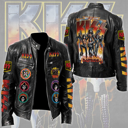 KISS Motorcycle Leather Jacket – TMTHU7995
