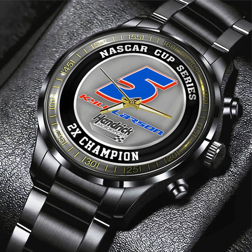 Kyle Larson 2025 NASCAR Cup Series Black Stainless Steel Watch – MAITM13725