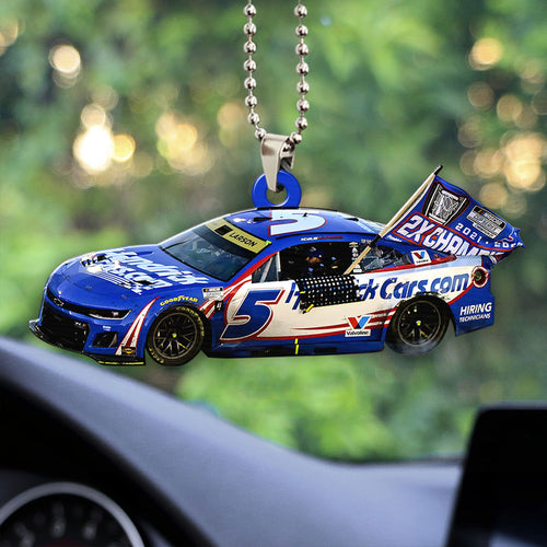Kyle Larson 2025 NASCAR Cup Series Champion Custom shape 2-sided Acrylic Car Ornament – HOATT14462