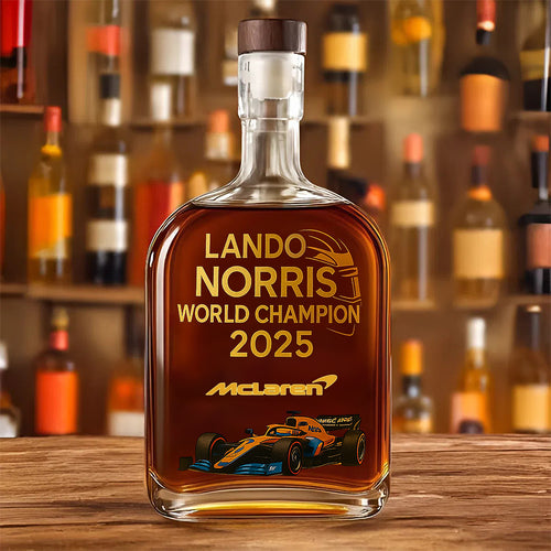 McLaren x Lando Norris 2025 World Champion 25oz Empty Whiskey Bottle – MAITM14020