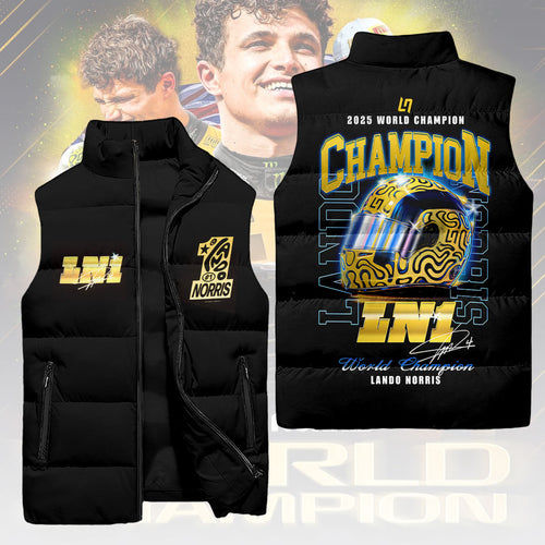 McLaren x Lando Norris 2025 World Champion 3D Sleeveless Down Jacket – HOATT15014