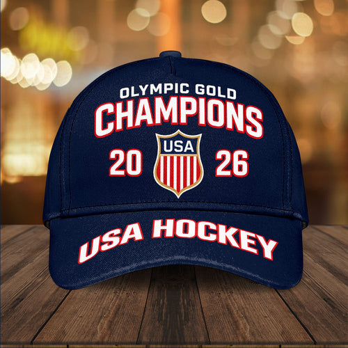 USA Men's Hockey 2026 Winter Olympics Gold Medal Classic Cap – TANTN21165