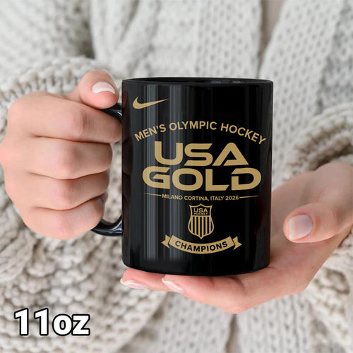 USA Men's Hockey 2026 Winter Olympics Gold Medal Ceramic Mug – TANTN21161