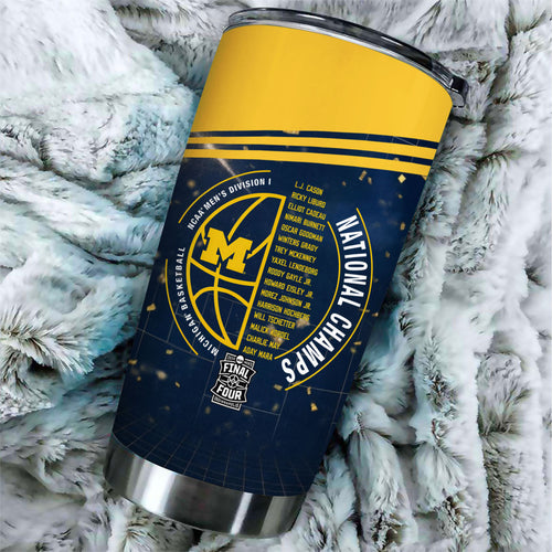 Michigan Wolverines 2026 Men's Basketball National Champions Tumbler Cup – TANTN22339