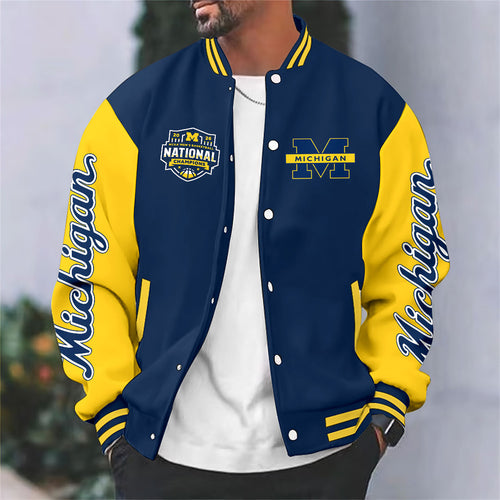 Michigan Wolverines 2026 Men's Basketball National Champions Varsity Jacket – HOATT17243