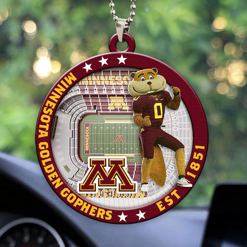 Minnesota Golden Gophers Football Custom shape 2-sided Acrylic Car Ornament – HOATT13112