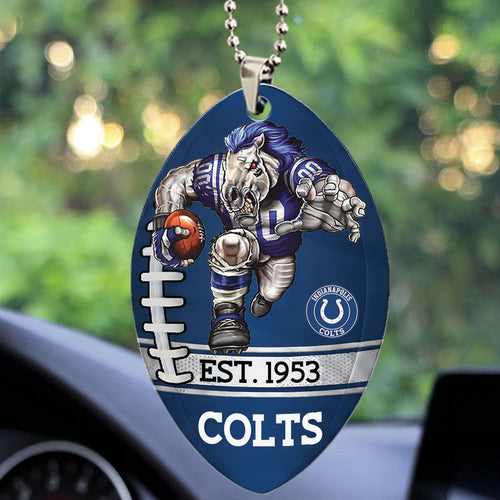 Indianapolis Colts Custom shape 2-sided Acrylic Car Ornament – TMTHU871