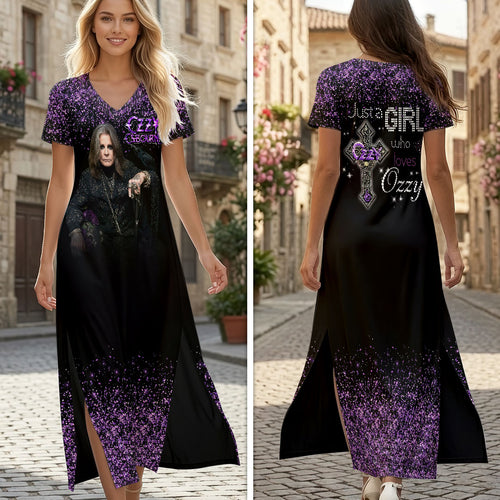 Ozzy Osbourne Short Sleeve Maxi Dress – HOATT19531