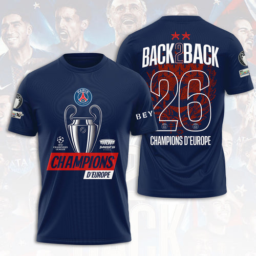 Paris Saint-Germain 25/26 Champions League Champions 3D Apparel – HOATT18323