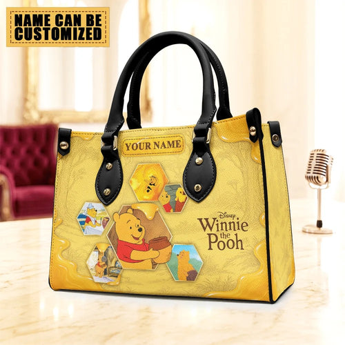 Personalized Winnie-the-Pooh Leather HandBag – TMTHU10104