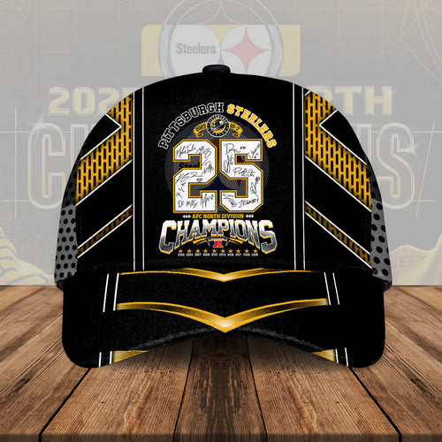 Pittsburgh Steelers 2025 AFC North Champions Classic Cap – HOATT15742