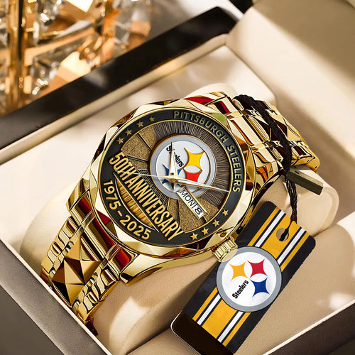 Pittsburgh Steelers 2025 Alloy Luxury Quartz Watch – TANTN15653