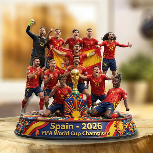 Spain National Team 2026 FIFA World Cup Champions Custom Shape Acrylic Plaque – TMTHU7721