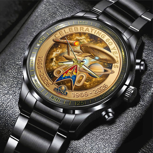 Star Trek 60th Anniversary 2026 Black Stainless Steel Watch – TMTHU5350