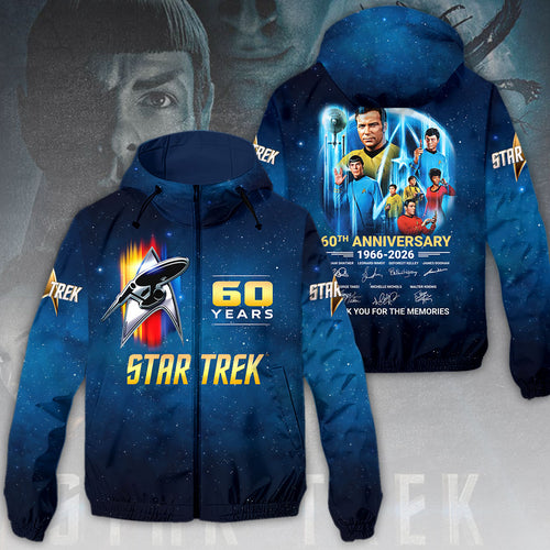 Star Trek: The Original Series 60th Anniversary 3D Windbreaker Jacket – HOATT14197