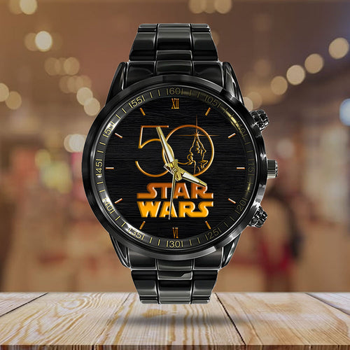 Star Wars 50 Years Black Stainless Steel Watch – HOATT12441