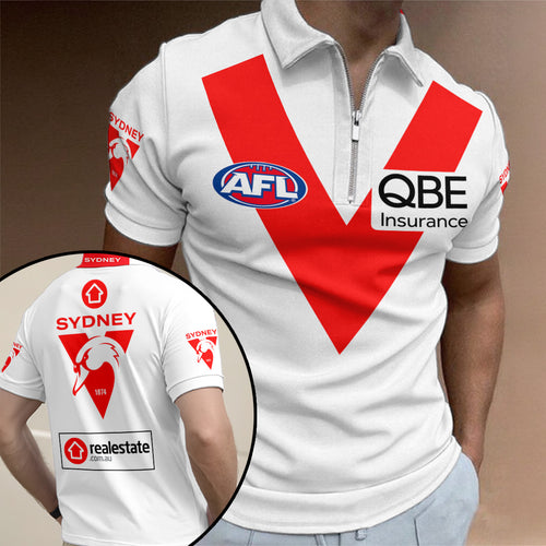 Sydney Swans FC Zip Polo Shirt – TANTN24937