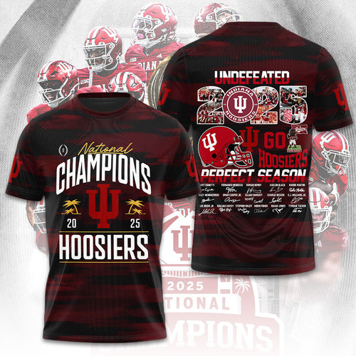 Indiana Hoosiers Football 3D Apparel – TMTHU3409