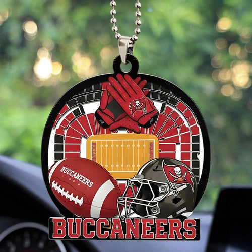 Tampa Bay Buccaneers Custom shape 2-sided Acrylic Car Ornament – TMTHU753