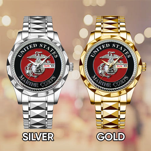US Marine Corps Alloy Luxury Quartz Watch – TANTN 14628