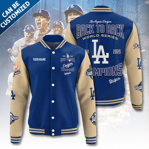 Personalized Los Angeles Dodgers World Series 2025 Varsity Jacket – TANTN18079