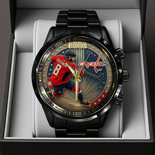 Alex Ovechkin x Washington Capitals Black Stainless Steel Watch – TANTN18401