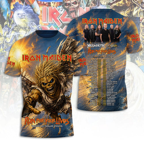 Iron Maiden Tour 2026 3D Apparel – TANTN24460