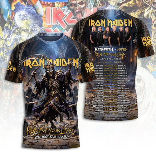Iron Maiden Tour 2026 3D Apparel – TANTN24526