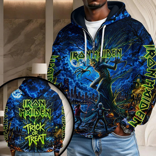 Iron Maiden Fear of the Dark Halloween 3D Unisex Waffle Hoodie – TANTN26006