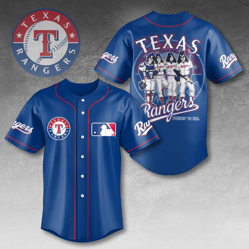 Texas Rangers x KISS Baseball Jersey – HOATT13426