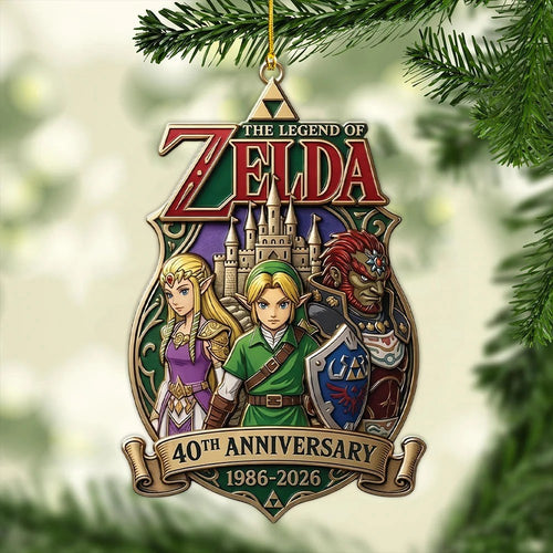 The Legend of Zelda 40th Anniversary Custom Shape 1-side Printed Acrylic Ornament – MAITM15491