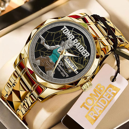 Tomb Raider 30th Anniversary Alloy Luxury Quartz Watch – GNE4893